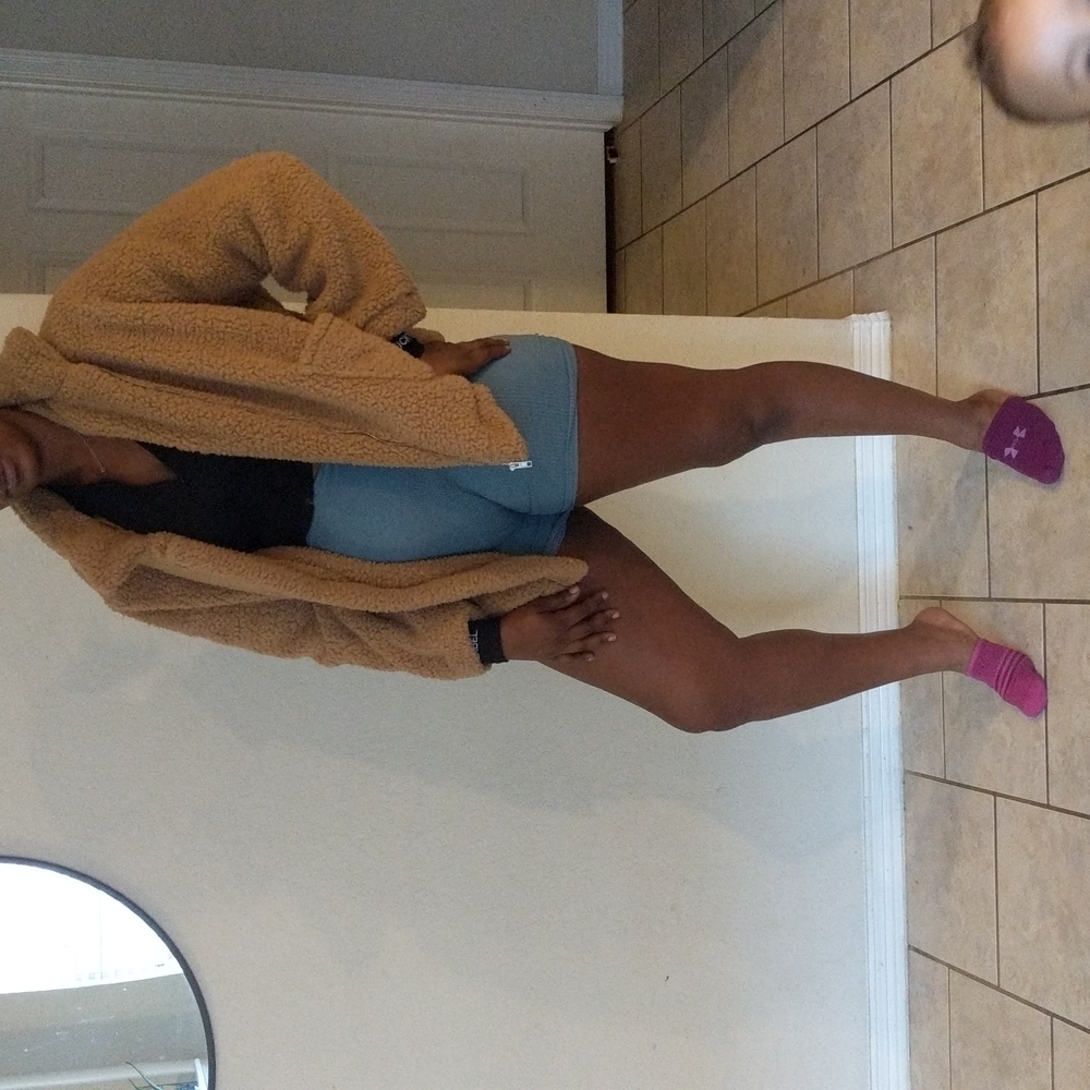 Oversized teddy jacket - Picture 2 of 3